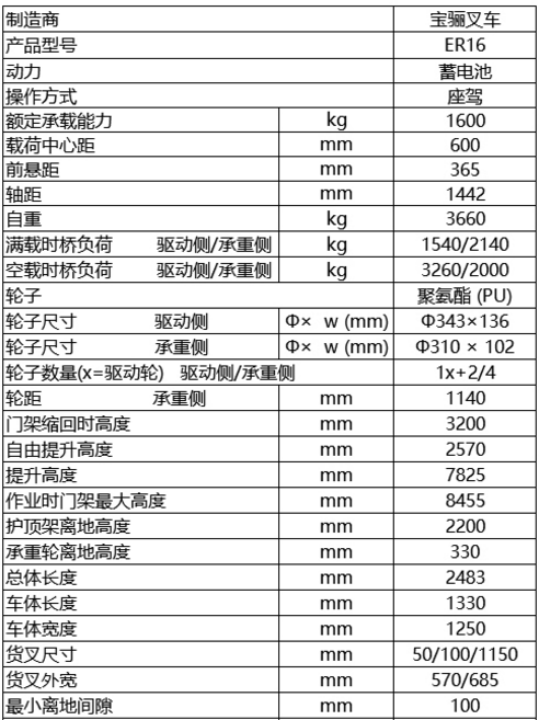 煙臺叉車